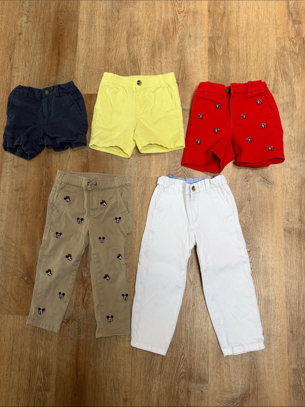 Janie & Jack Shorts & Pants Set - Navy, Yellow, Red, Tan, White